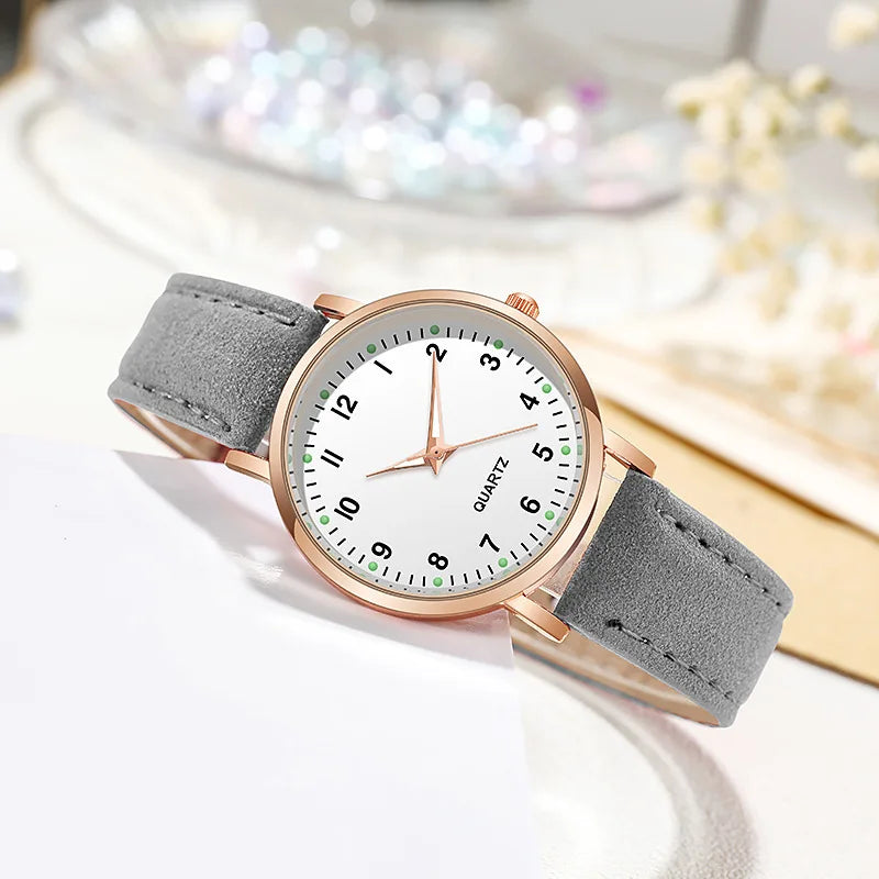 Luxury Leather Quartz Watch for Women Elegant 2026 Backlight Wristwatch Trendy, Durable & Must-Have Accessory , Premium Women’s Fashion Watch Look Luxurious, Feel Confident, Get Compliments