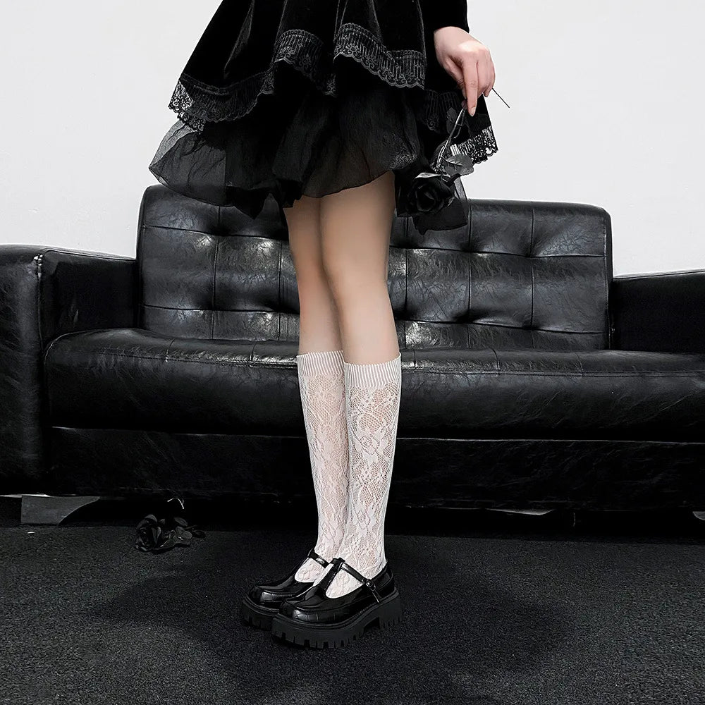Luxury Lace Socks That Make Every Outfit Look Adorable & Classy, 2026 Must Have! Trendy Lace Tube Socks for That Perfect Sweet Girl Aesthetic, Step Into Kawaii Elegance Soft Lace Calf Socks Every Girl is Obsessed With
