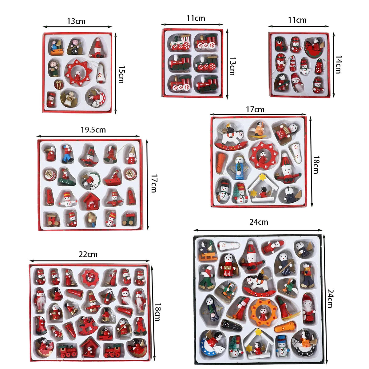 Wooden Christmas Decorations 2025!, Handcrafted Holiday Magic Wooden Pendant Ornaments Set!, Gift-Ready Christmas Charm, Charming Wooden Christmas Ornaments