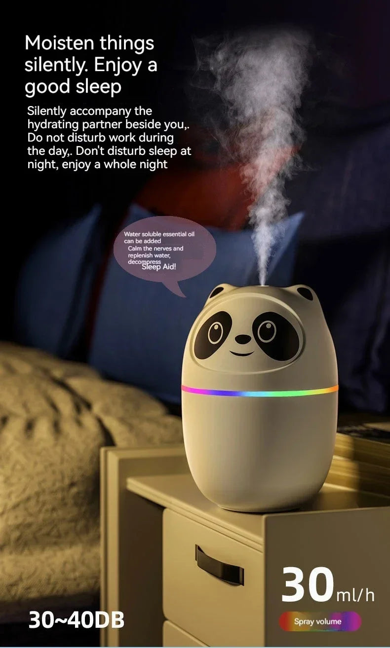 USB Aromatherapy Bear Diffuser for Any Room! ,Cutest Desk Companion Adorable Bear Humidifier & Night Light, Cute Meets Functional Bear Shaped Humidifier with Essential Oil Magic, USB Bear Humidifier for Home & Office