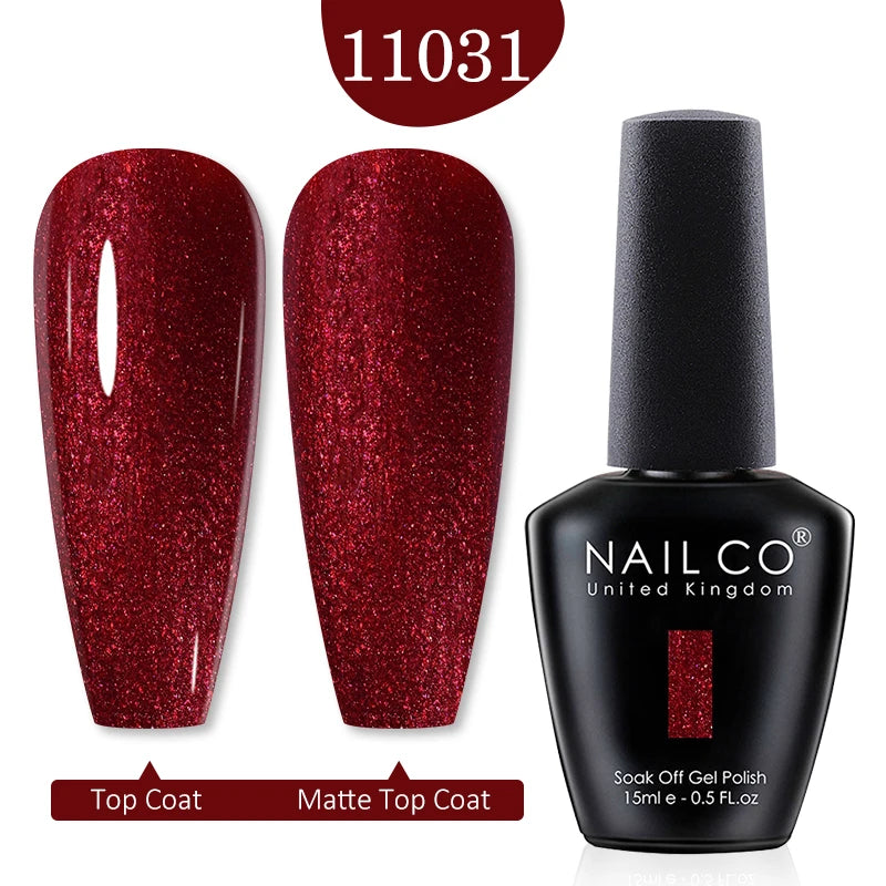 NAILCO Gel Polish 15ml Red & Pink 2026 Style Nails, Soak-Off Gel Polish for Long-Lasting, Flawless, Transform Your Nails with NAILCO Gel Polish Shine, Slay & Stay Perfect! Trendy 2026 Colors,