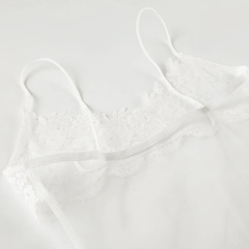 Shestyle Lace 2026 Fashion Transparent Mini Dress for Bold & Trendy Women, Sexy Elegance!, Premium Quality Sheath Dress & Mesh Nightwear for Club & Party Nights, Fashion Forward & Instagram-Ready! Lace Transparent Mini Dress for Women Who Dare to Slay