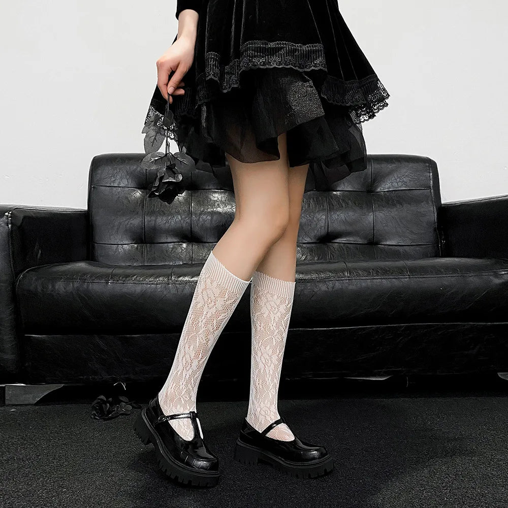 Luxury Lace Socks That Make Every Outfit Look Adorable & Classy, 2026 Must Have! Trendy Lace Tube Socks for That Perfect Sweet Girl Aesthetic, Step Into Kawaii Elegance Soft Lace Calf Socks Every Girl is Obsessed With
