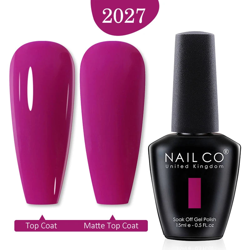 NAILCO Gel Polish 15ml Red & Pink 2026 Style Nails, Soak-Off Gel Polish for Long-Lasting, Flawless, Transform Your Nails with NAILCO Gel Polish Shine, Slay & Stay Perfect! Trendy 2026 Colors,