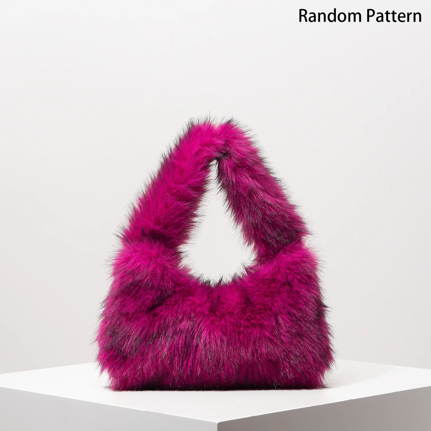 Premium Plush 2026  Hobo Handbag Sexy, Trendy & Perfect for Vacation or Daily Glam , Fuzz Shoulder Bag High-Quality, Cute & Dopamine-Style Chic