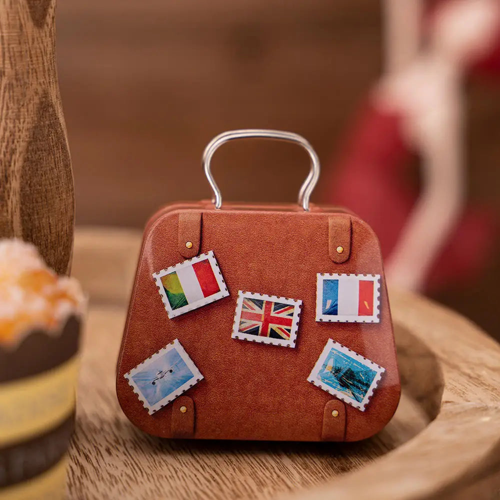 Christmas Metal Box for Kids & Adults!,Christmas 2024 Handbag Tin Jar!, Chic Holiday Storage Jewelry & Treats in a Christmas Tin Handbag!, Store, Gift, & Sparkle Christmas 2024 Handbag Tin Jar