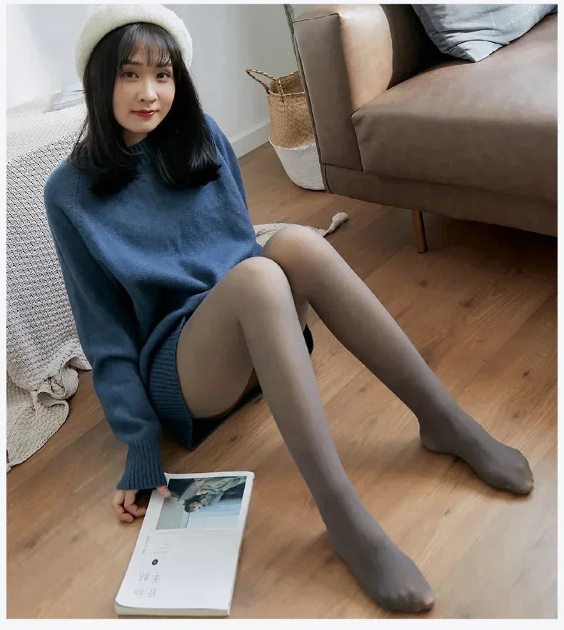 High Quality 2026 Winter Edition Thicken Thermal Tights Leggings Women Winter Fleece Velvet Thermo Stockings High Waist Elastic Slim Sexy Translucent Pantyhose