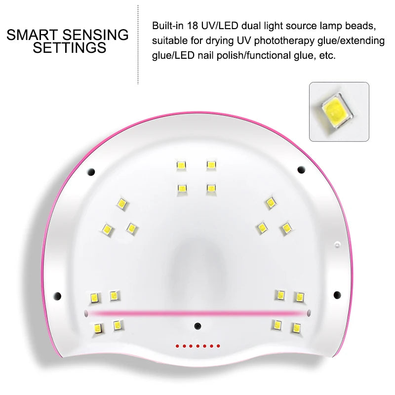 Complete Nail Gel Polish Kit with UV Lamp & Trendy Colors!, Complete Nail Gel Polish Kit with UV Lamp & Trendy Colors!, DIY 2026 Nail Magic Soak Off UV Gel Set with Everything You Need to Slay!