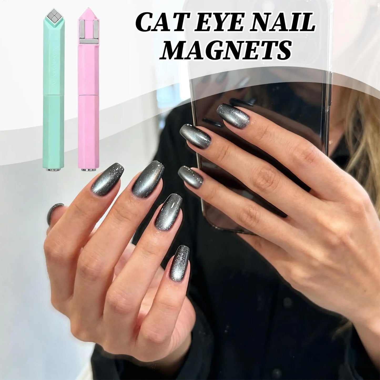 Nail Magnet Kit Create Stunning Cat’s Eye Gel Nails 2026 Style!, Magnetic Nail Art Made Easy Trendy & Instagram-Ready for 2026!, Create Stunning 3D Cat’s Eye Effects Compact Magnet for Perfect Nails