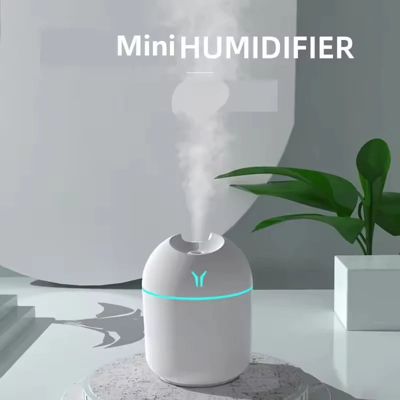High Quality 2026 Edition Home car 250ML USB aromatherapy essential oil diffuser mini air humidifier ultrasonic mute fogger diffuser with LED lights