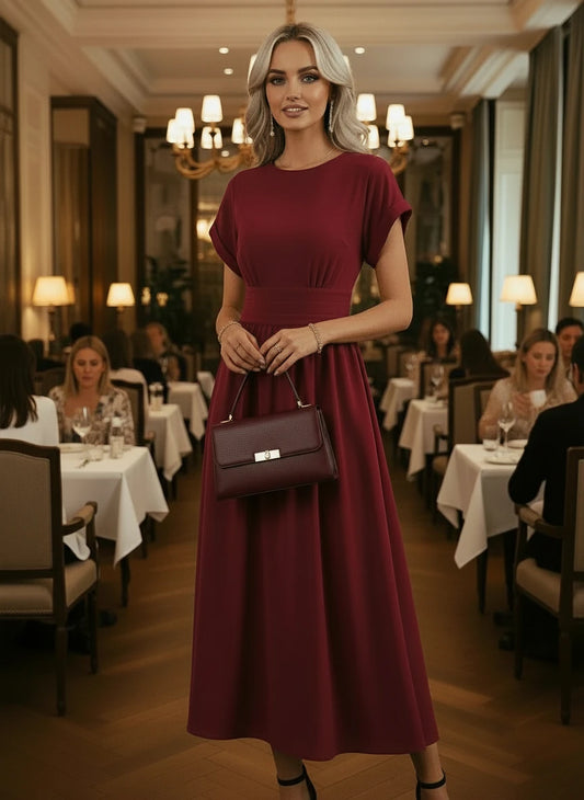 Soleia 2026 Luxe Glow: Sexy Backless Ombre Dress with Premium Knit & Wooden Bead Detailing