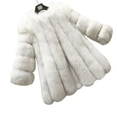 Fall Faux Fur Jackets for Women Long Puff Sleeve Woman Coat Solid Short Warmth Outerwear Clause Ladies Elegant Streetwear