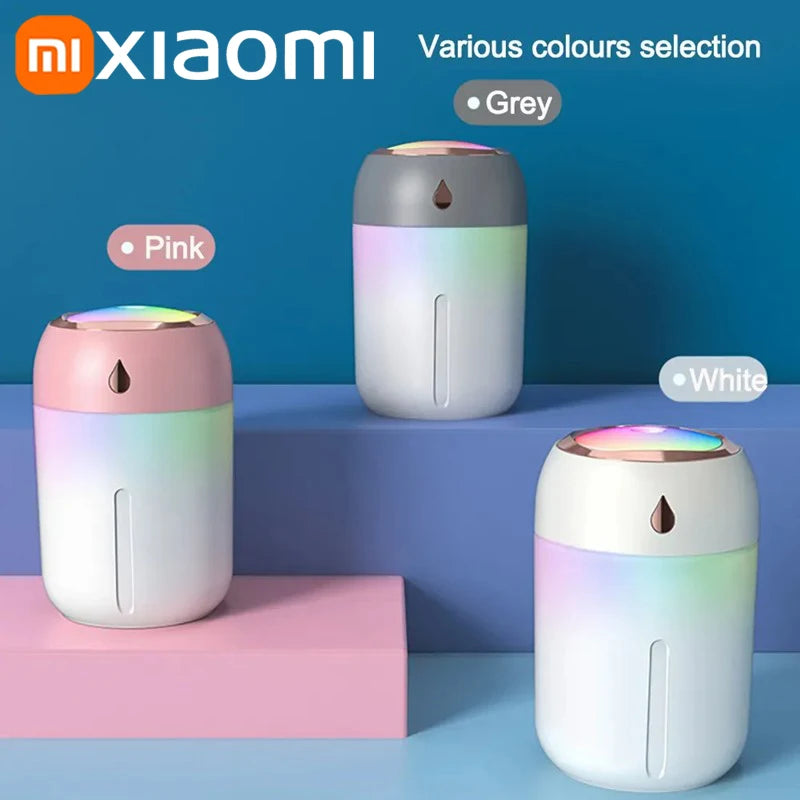 High Quality 2026 Xiaomi Mini Car Portable Air Humidifier Electric Aroma Diffuser LED Cool Light Mist For Home Car Aromatherapy Plant Purifier