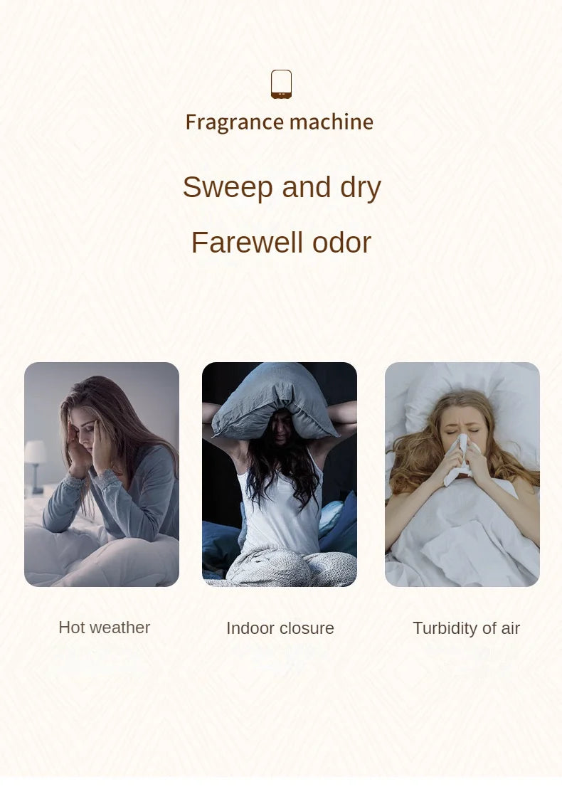 High Quality Premium 2026 Home Essential oil Aromatherapy Machine Automatic Perfume Machine Bedroom Diffuser With Night Light Humidifier