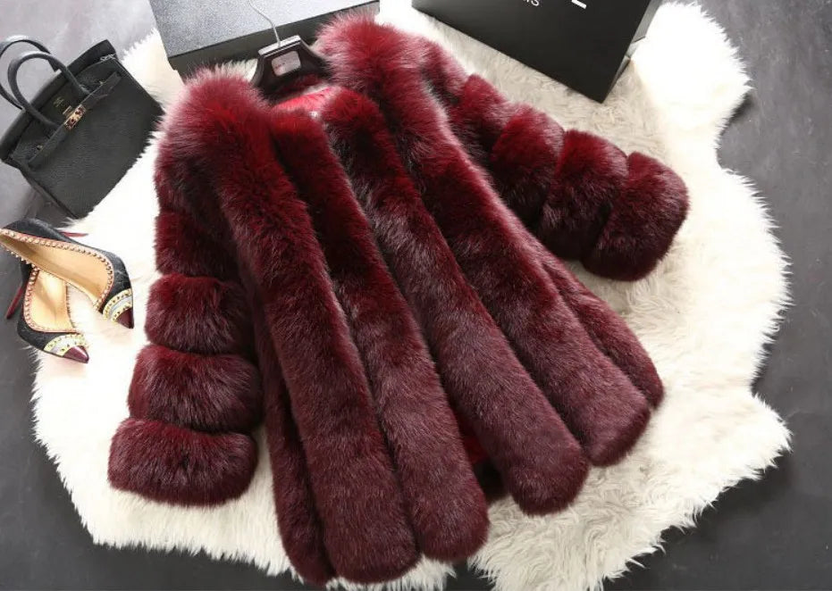 Fall Faux Fur Jackets for Women Long Puff Sleeve Woman Coat Solid Short Warmth Outerwear Clause Ladies Elegant Streetwear