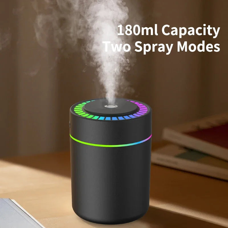 New Luxury Brand New 2026 Car Diffuser 80ML Mini Air Humidifier USB Electric Aroma Diffuser Essential Oil Purifier Aromatherapy Mist Maker Lights For Car Home Bedroom