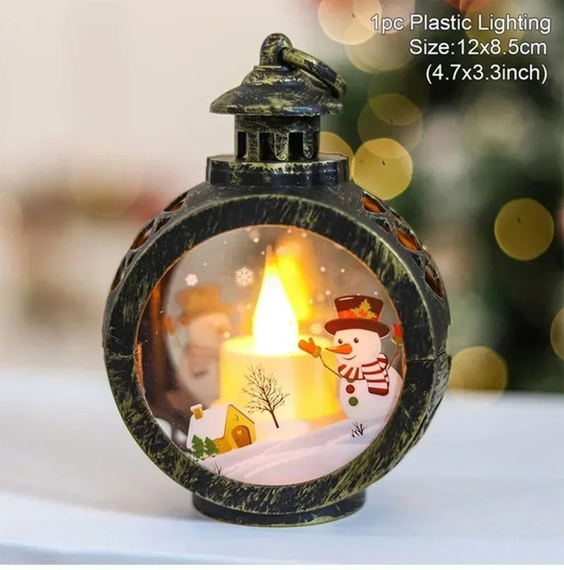 Bring Christmas Magic Home Lighted Snow Globe Lanterns That Sparkle & Glow! Tiny Snowfall, Big Holiday Joy LED Snow Globe Lantern for Christmas Cheer!