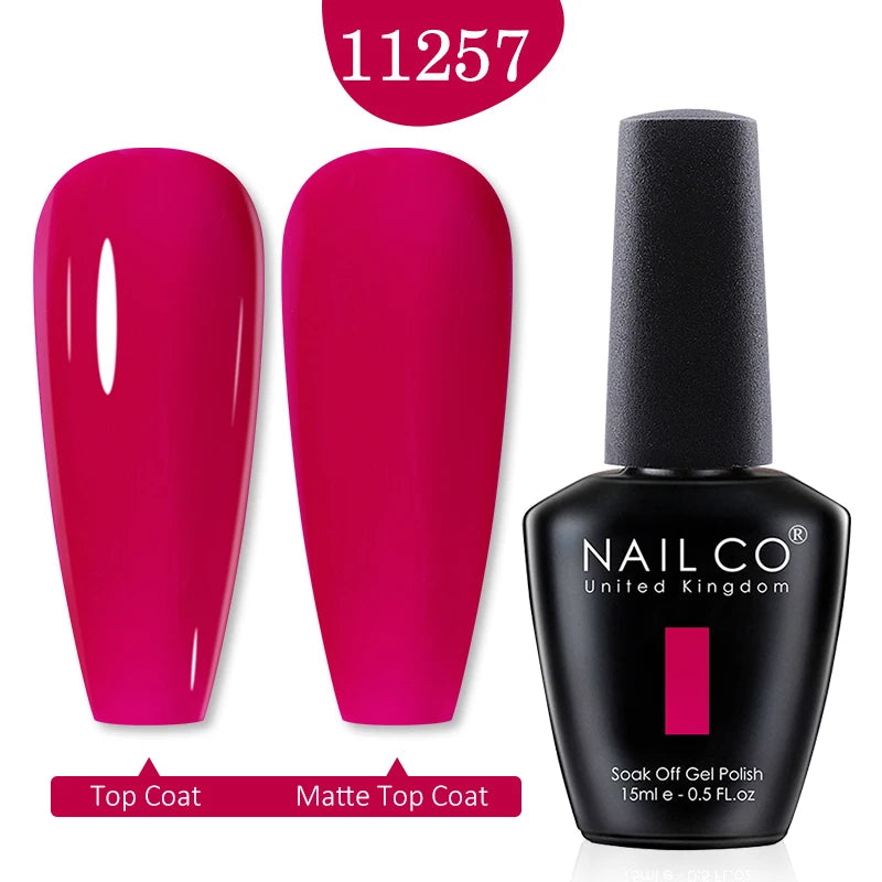 NAILCO Gel Polish 15ml Red & Pink 2026 Style Nails, Soak-Off Gel Polish for Long-Lasting, Flawless, Transform Your Nails with NAILCO Gel Polish Shine, Slay & Stay Perfect! Trendy 2026 Colors,