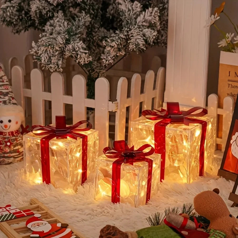 Decorative Christmas Lights for a Magical Glow, Detachable Christmas Light Sets with Gift Box!, Glow in Style Exquisite Luminous Lights with Detachable Gift Box!