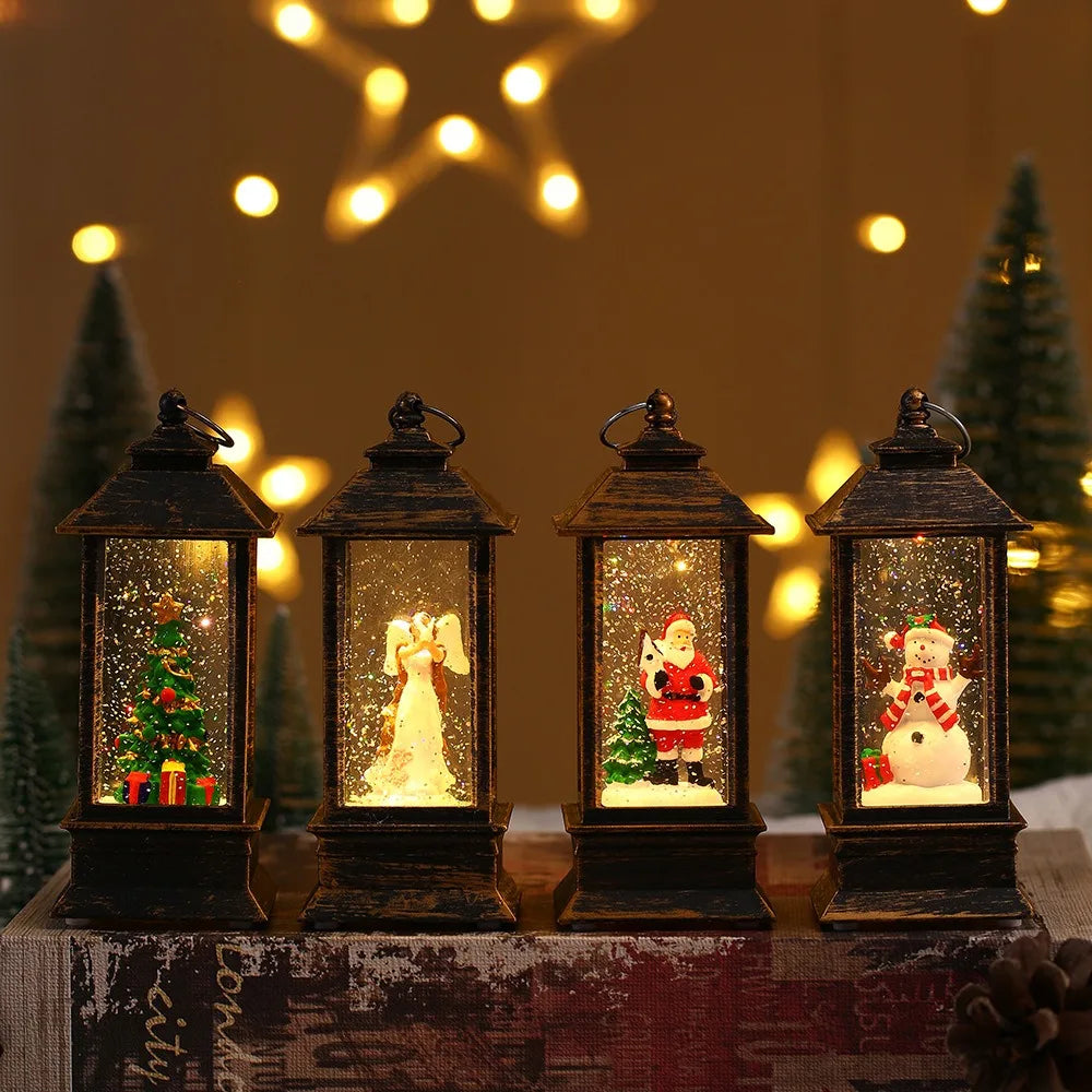 Christmas Little Night Lamp LED Lantern!, Perfect Holiday Lamp for Home & Garden!,✨ “Light Up Your Christmas Magic Indoor & Outdoor LED Lantern, Festive Little LED Night Lamp!