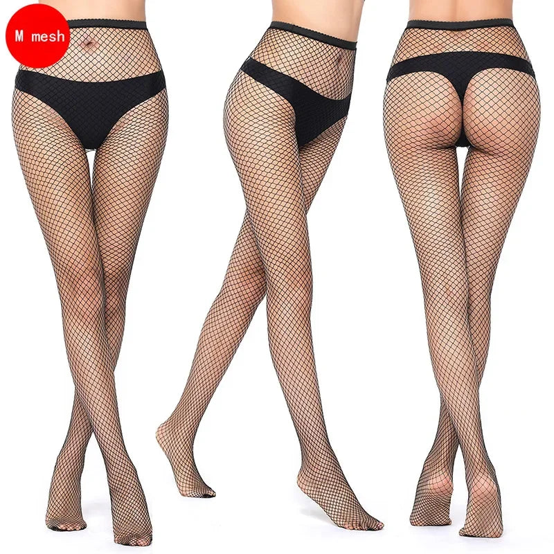 Hollow Out Sexy Pantyhose 2026 Fashion Black Women Fashion Tights Fishnet  Stockings Club Party Hosiery Female Lingerie Girls Thigh Mesh Sock