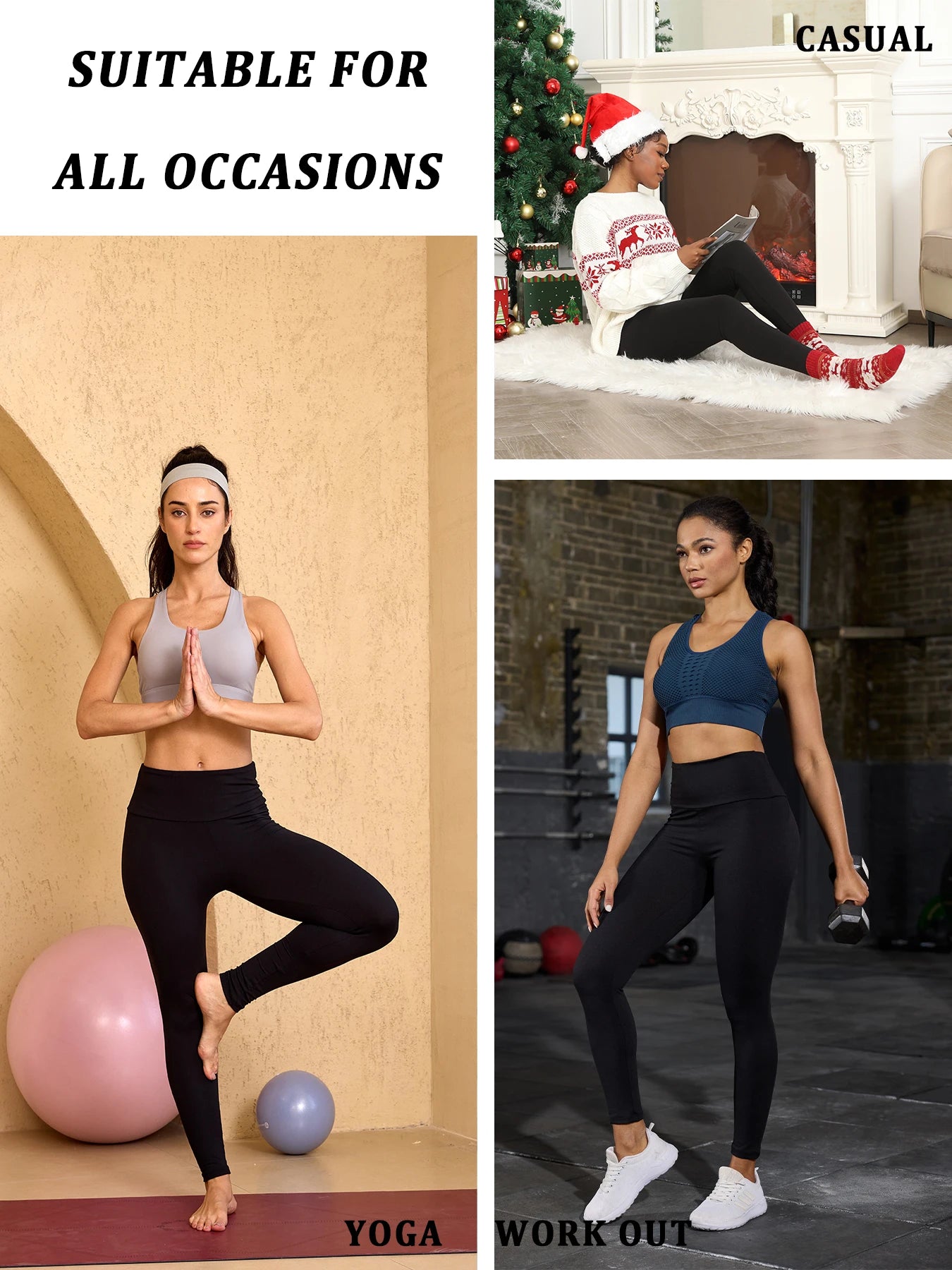 High Quality 2026 Winter Edition Womens Thermal Fleece Lined High Waisted Leggings. Workout Winter Warm Thick Tights Soft Yoga Pants