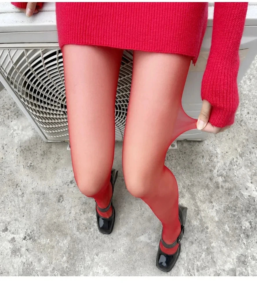 Premium 2026 High Quality New Women Red Tights Velvet Stocking Korea Slim Lingerie Pantyhose Lace Leggings Socks Gothic Socks Party Clothing Accessories