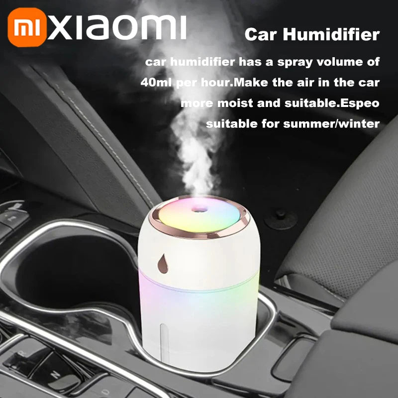 High Quality 2026 Xiaomi Mini Car Portable Air Humidifier Electric Aroma Diffuser LED Cool Light Mist For Home Car Aromatherapy Plant Purifier