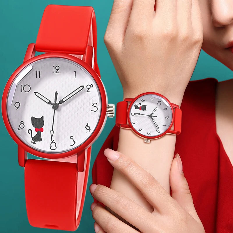 Luxury Casual Wristwatch for Stylish Women, High-Quality Ladies Quartz Watch Perfect Gift, Look Fashion Forward Every Day with Premium Silicone Strap Quartz Watch