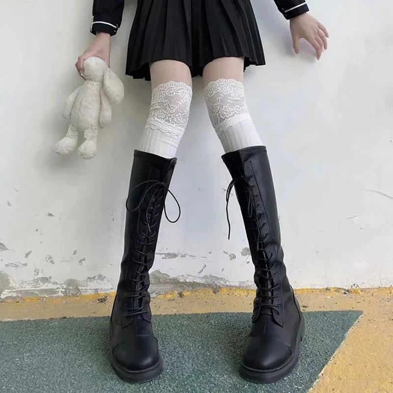 2026 Sexy Lace High Stockings That Redefine Confidence, Hot Girl Essential High-Quality Lace Stockings That Turn Every Look Into a Statement , Step Into Elegance Premium Lace Thigh Highs for That Glam, Trendy Look,