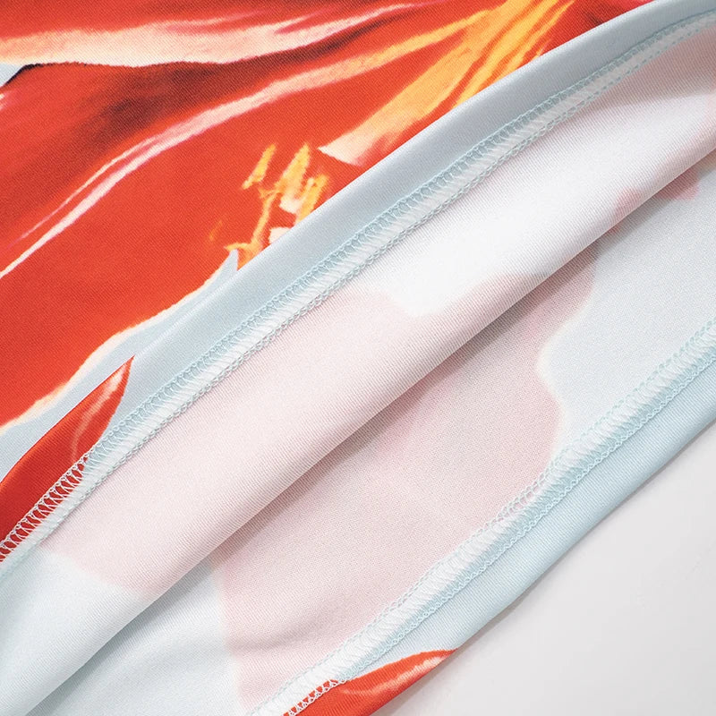 Premium Blue Strapless Dress with High Waist & Elegant Party Vibes, Sexy Strapless Floral Mini Dress Backless & Stunning, Strapless Floral Dress with High-Quality Fabric & Flawless Fit