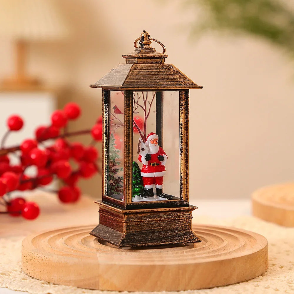 Christmas Little Night Lamp LED Lantern!, Perfect Holiday Lamp for Home & Garden!,✨ “Light Up Your Christmas Magic Indoor & Outdoor LED Lantern, Festive Little LED Night Lamp!