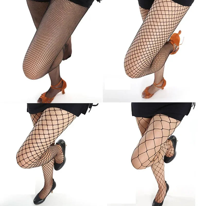 Hollow Out Sexy Pantyhose 2026 Fashion Black Women Fashion Tights Fishnet  Stockings Club Party Hosiery Female Lingerie Girls Thigh Mesh Sock