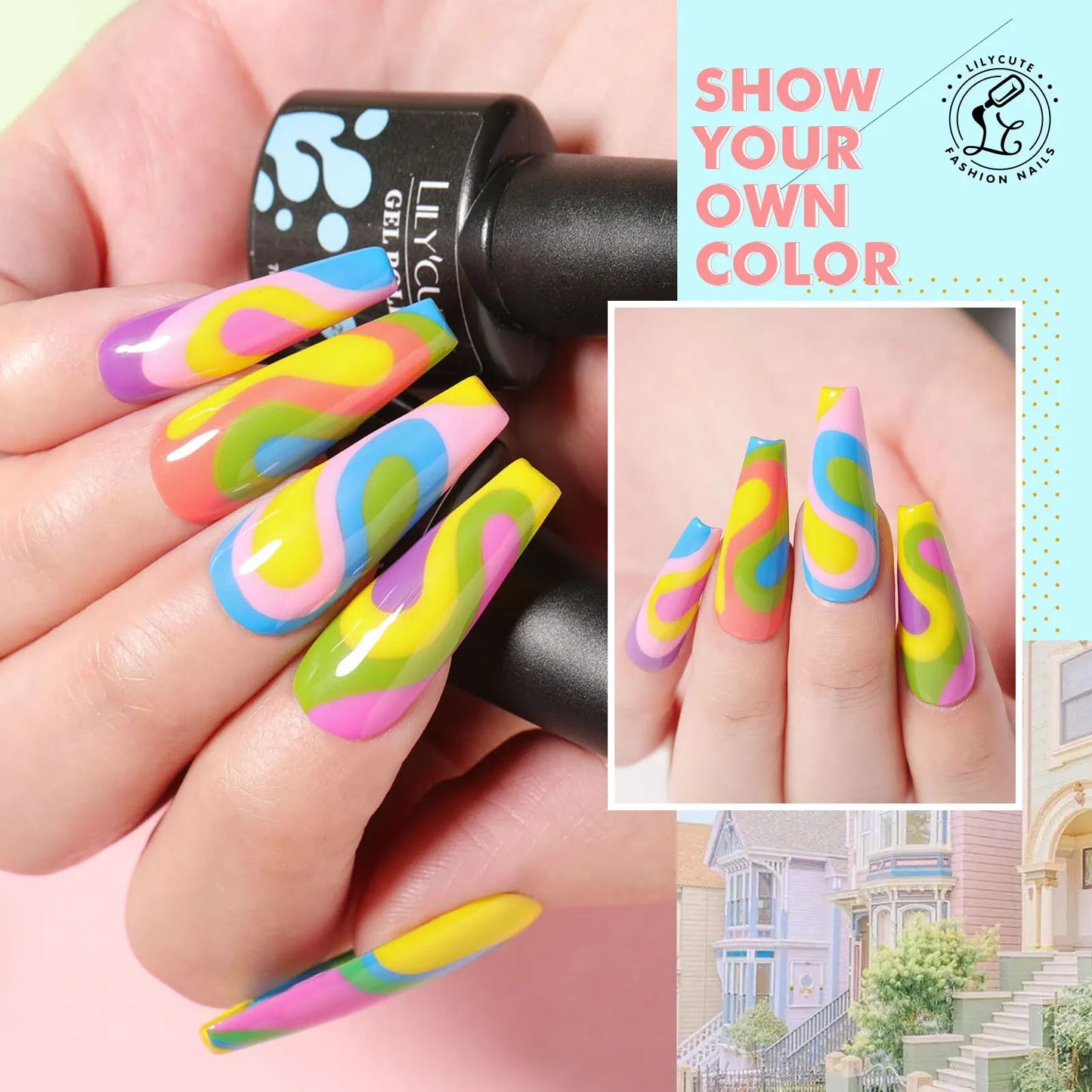 LILYCUTE 12PC Macaron Gel Polish Set Trendy 2026 Colors, Transform Your Nails with LILYCUTE Gel Polish Perfect for 2026 Nail Art!, DIY Salon-Quality Nails at Home Fun, Vibrant & Glossy!