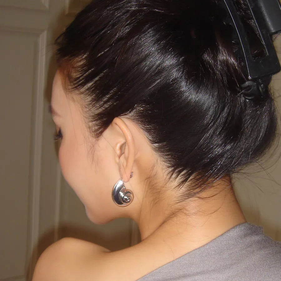 Luxe Gold CZ Earrings for Women Who Slay, Golden Seashell Elegance Premium CZ Starfish Earrings for Trendsetters,  Jewelry Alert! Premium Seashell Earrings Perfect for Summer Glam, Jewelry Alert! ,  Summer Glam