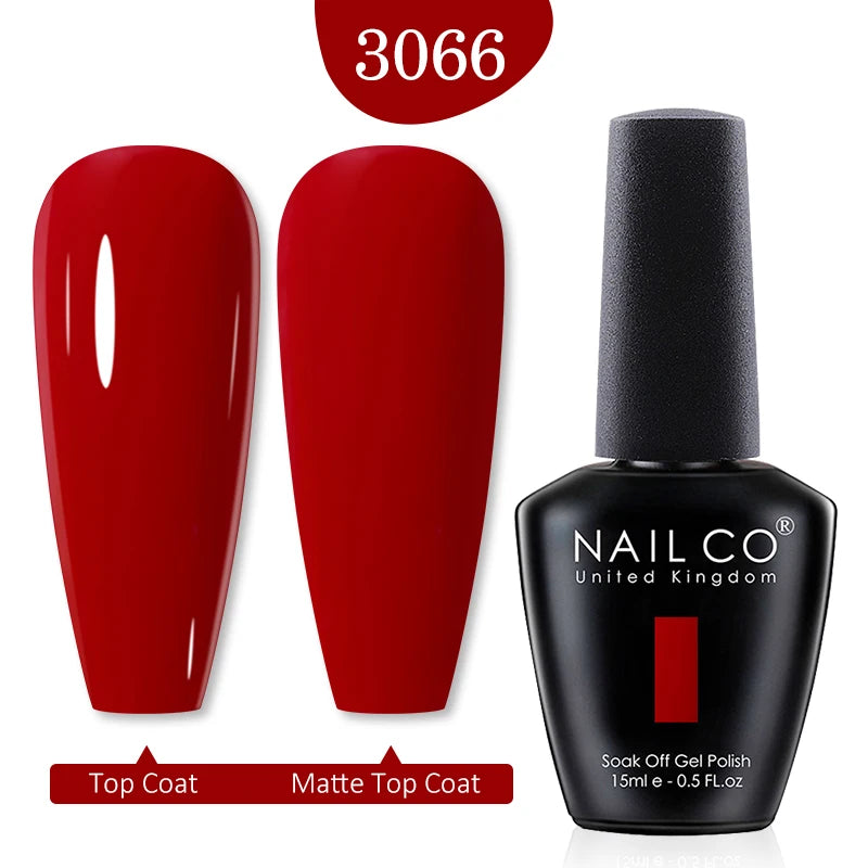 NAILCO Gel Polish 15ml Red & Pink 2026 Style Nails, Soak-Off Gel Polish for Long-Lasting, Flawless, Transform Your Nails with NAILCO Gel Polish Shine, Slay & Stay Perfect! Trendy 2026 Colors,