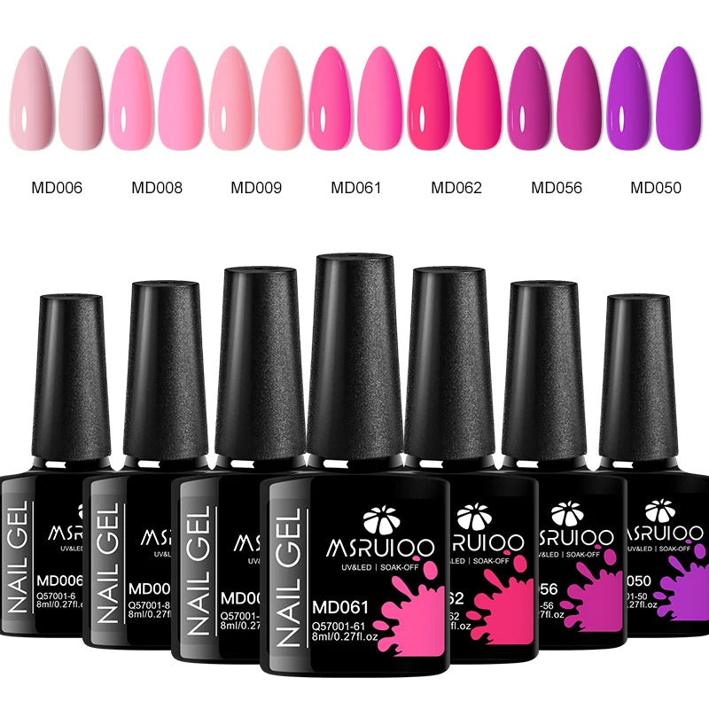 Create Stunning 2026 Nail Art 7 Colors, Endless Style Possibilities, 7pc Gel Polish Set for Long Lasting DIY Manicures!, Salon Perfect Nails Anywhere 7pc Gel Polish Set for DIY Nail Magic