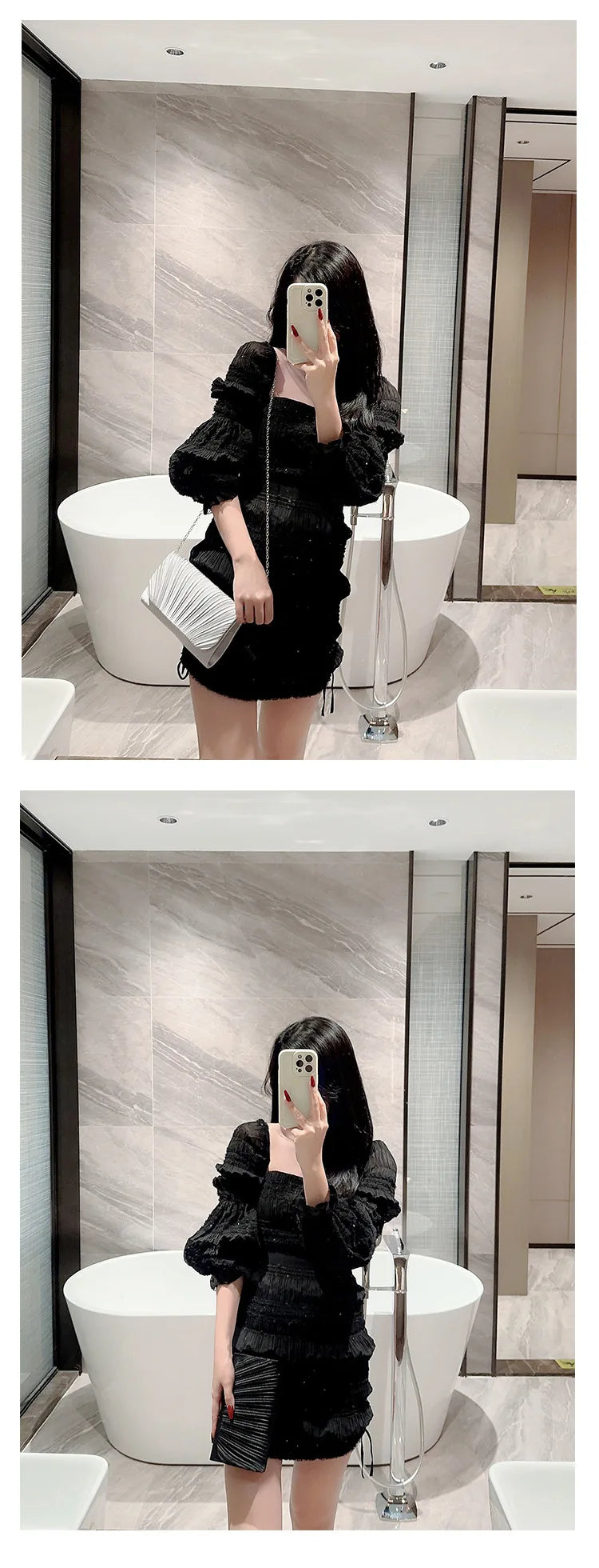 Texture Noble and Fashionable One Shoulder Crossbody Fashion Bag Party hand bag elegant luxury Fashion fold evening clutch bag