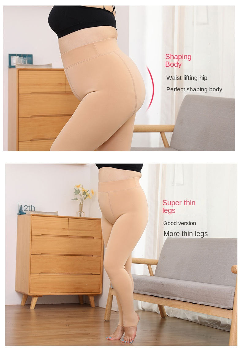 Quality 2026 Fashion Plus Size Leggings Women Clothing Feminino Leggings Thick Plus Size Women Trousers Bare Pantyhose  Warm Fall and Winter Fleecing