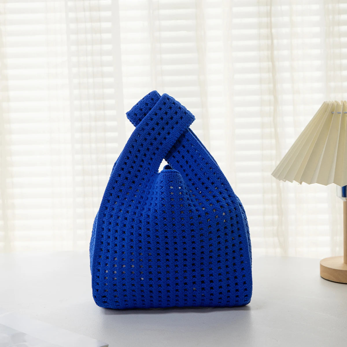 Handmade Knit Wrist Bag Cute, Trendy, Premium Mini Knot Tote Stylish, Colorful & Perfect for Daily Outings