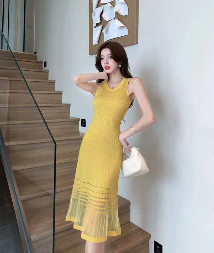 Boho Glam 2026 Sleeveless Crochet Midi Dress for Trendy Women Who Love Comfort & Style Luxe Sexy Crochet Knitted Midi Dress Breathable, Premium & Effortlessly Chic