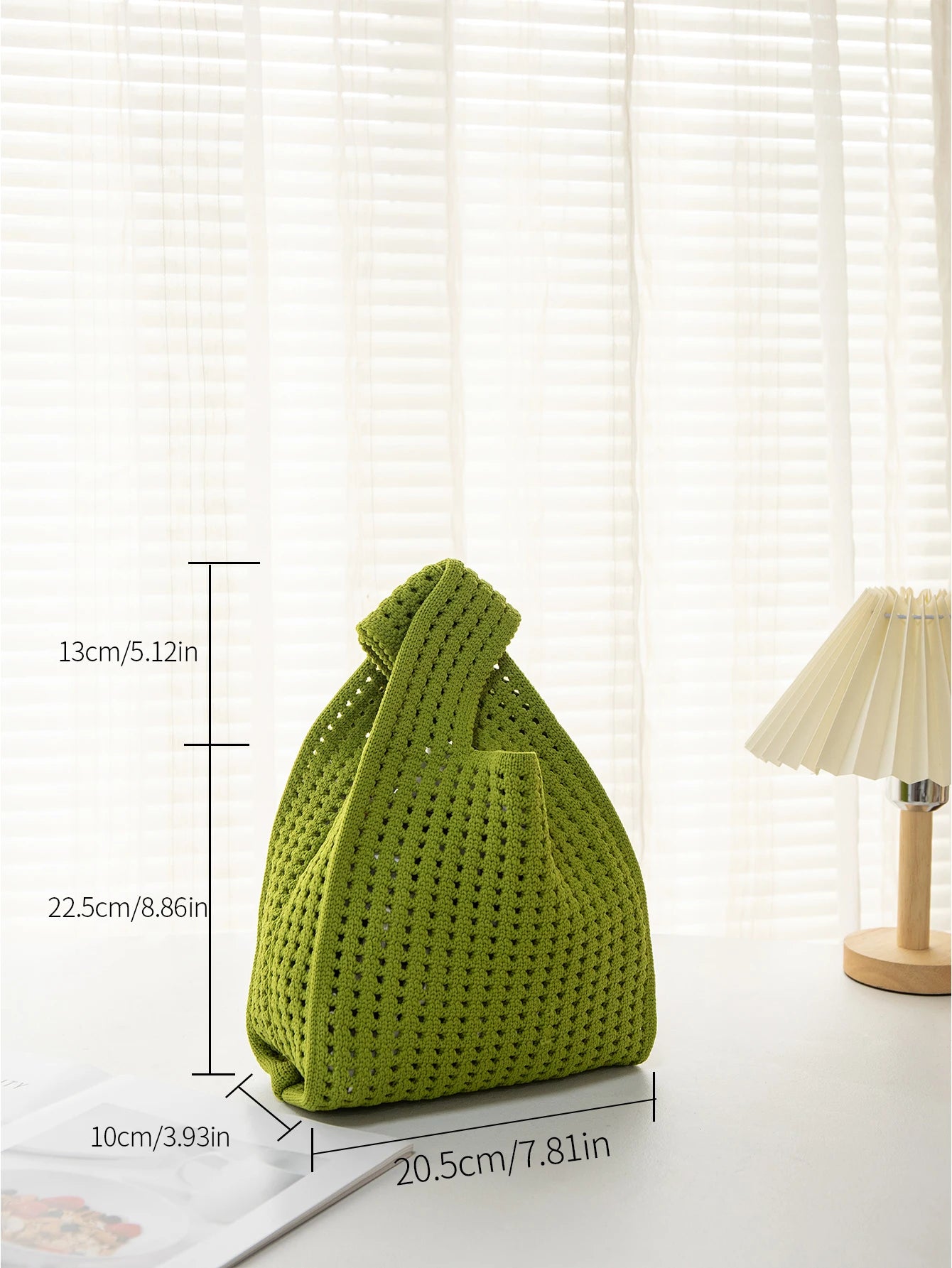 Handmade Knit Wrist Bag Cute, Trendy, Premium Mini Knot Tote Stylish, Colorful & Perfect for Daily Outings