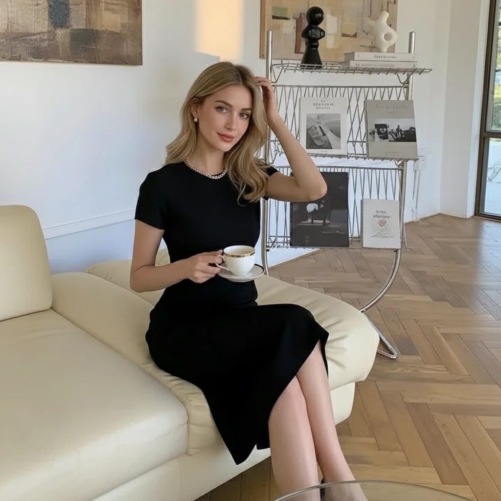 Luxury Cotton White Dress 2026 Pretty, Slimming & Effortlessly Stylish for Modern Women White or Black Midi Dress  Elegant, Premium & Perfectly Feminine for Every Occasion