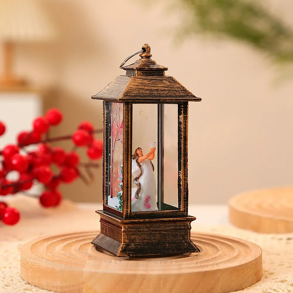 Christmas Little Night Lamp LED Lantern!, Perfect Holiday Lamp for Home & Garden!,✨ “Light Up Your Christmas Magic Indoor & Outdoor LED Lantern, Festive Little LED Night Lamp!