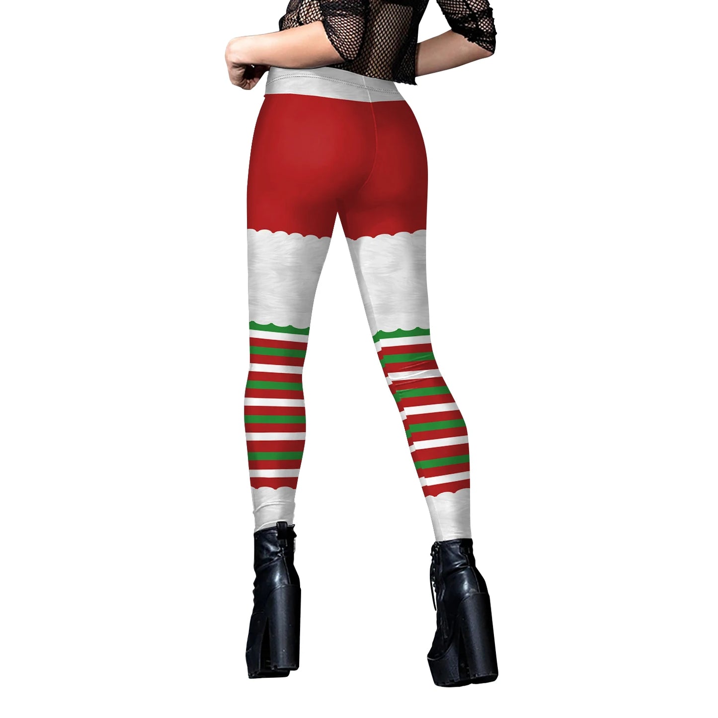 Sexy Christmas Elf Leggings for Women!, Stretchy, Cute & Holiday Ready  You’re My Secret Leggings, Festive Gym & Lounge Wear Women’s Christmas Elf Pants