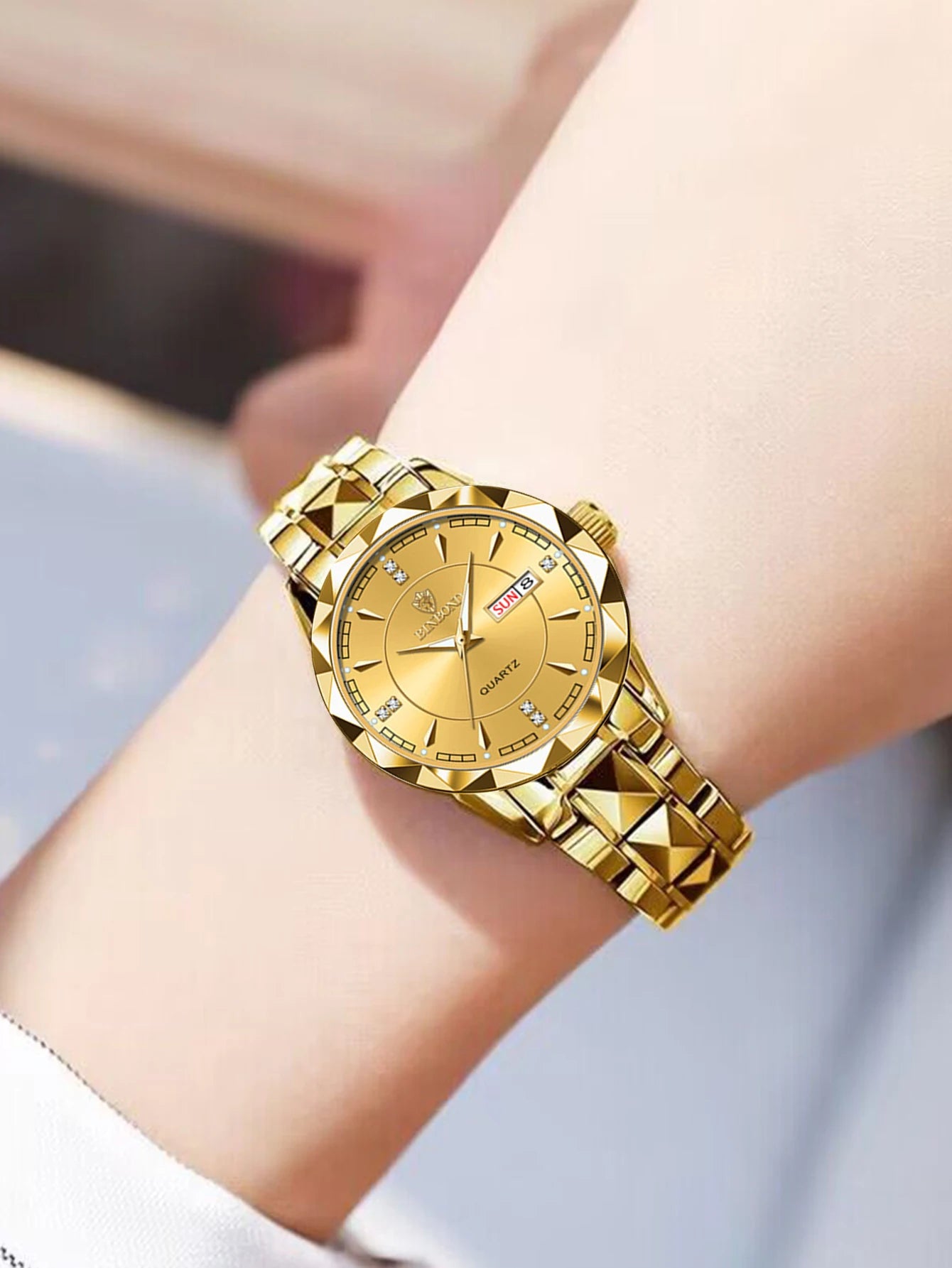 BINBONG Quality Premium High Women Watches Luxury Fashion Ladies Quartz Watch Waterproof Luminous Date Stainless Wristwatch Girlfriend Lovers Gift