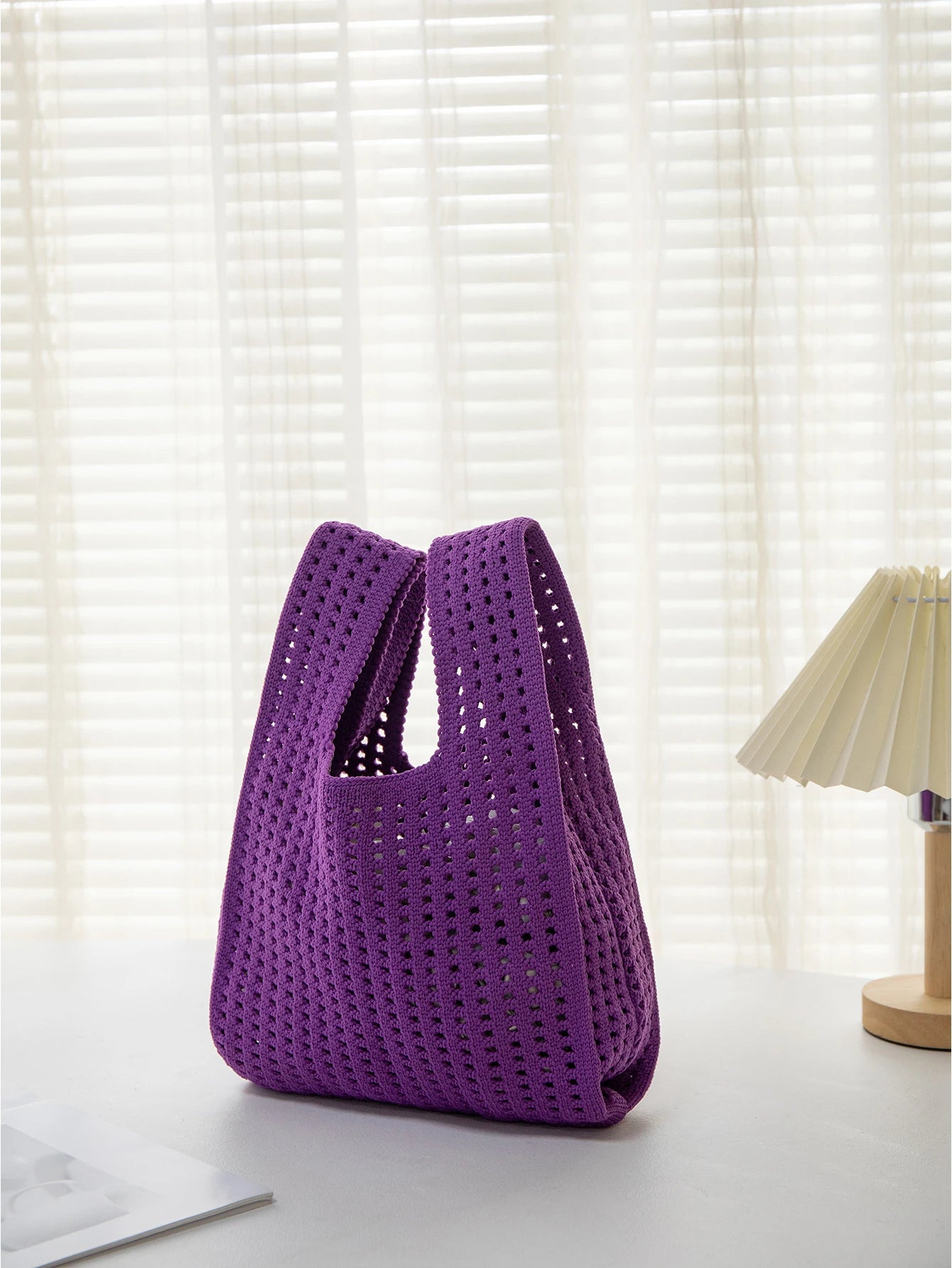 Handmade Knit Wrist Bag Cute, Trendy, Premium Mini Knot Tote Stylish, Colorful & Perfect for Daily Outings