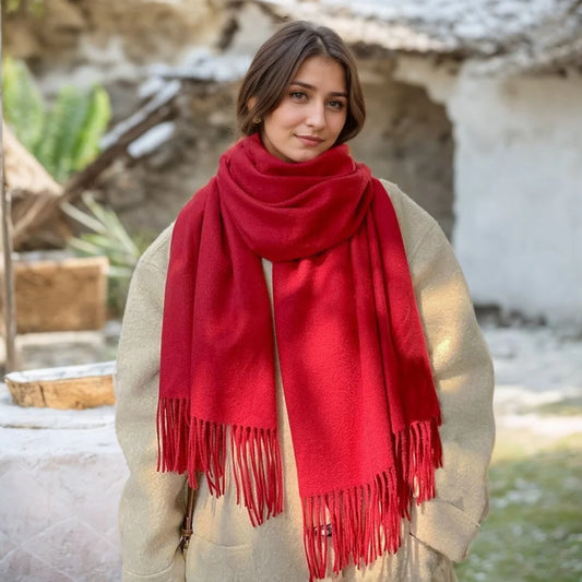 Black Wool Winter Scarf for Ladies Cozy, Stylish & Photo Ready 2026 Winter Luxe! Premium Cashmere Scarf Soft, Warm & Chic for Trendy Women