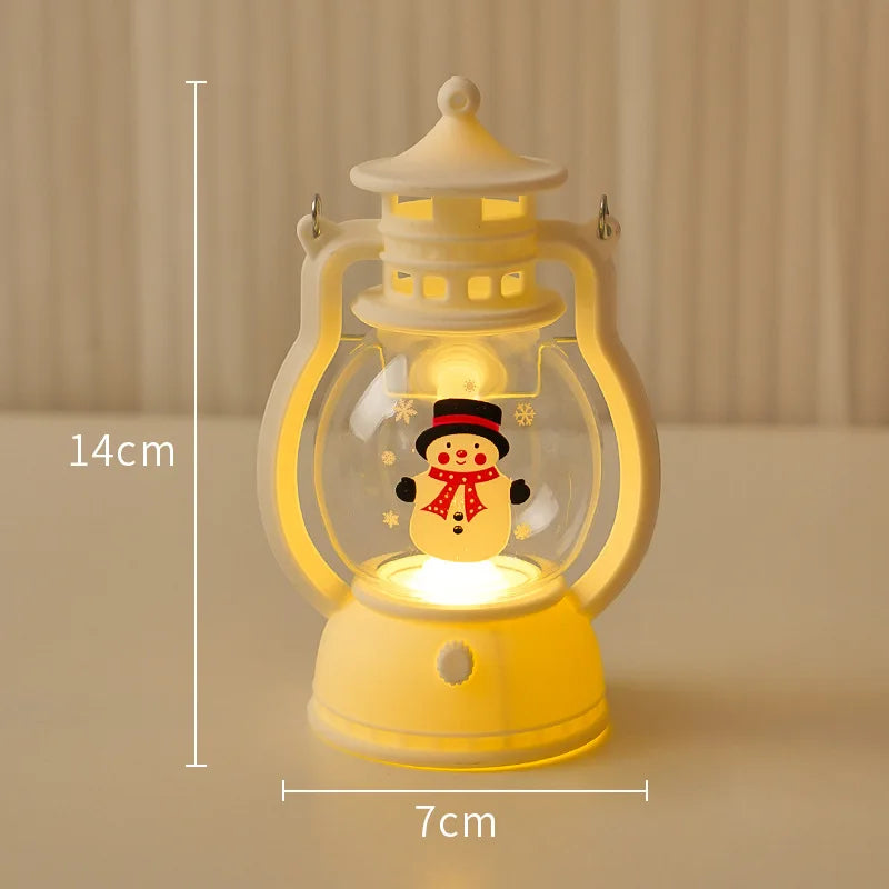 Bring the North Pole Home Adorable LED Snowman & Santa Lanterns for Pure Christmas Vibes! Let It Glow! Festive Christmas Lanterns with Santa & Snowman ,The Cutest Gift This Holiday! , Magical Christmas Lanterns That Light Up