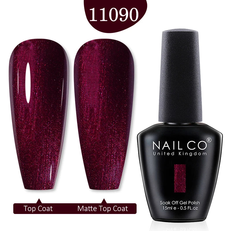 NAILCO Gel Polish 15ml Red & Pink 2026 Style Nails, Soak-Off Gel Polish for Long-Lasting, Flawless, Transform Your Nails with NAILCO Gel Polish Shine, Slay & Stay Perfect! Trendy 2026 Colors,